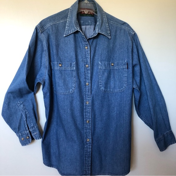 Paris Sport Club Tops - Paris Sport Club loose fit denim shirt.